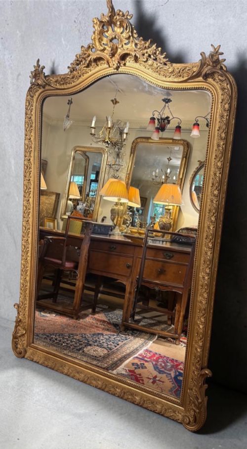 Very Large 19th Century Gilt Mirror