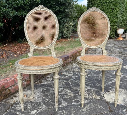 A Very Pretty Pair of French Side Chairs