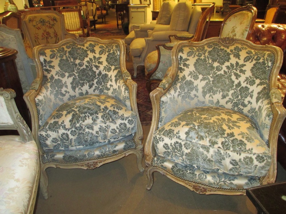 Pair of painted armchairs