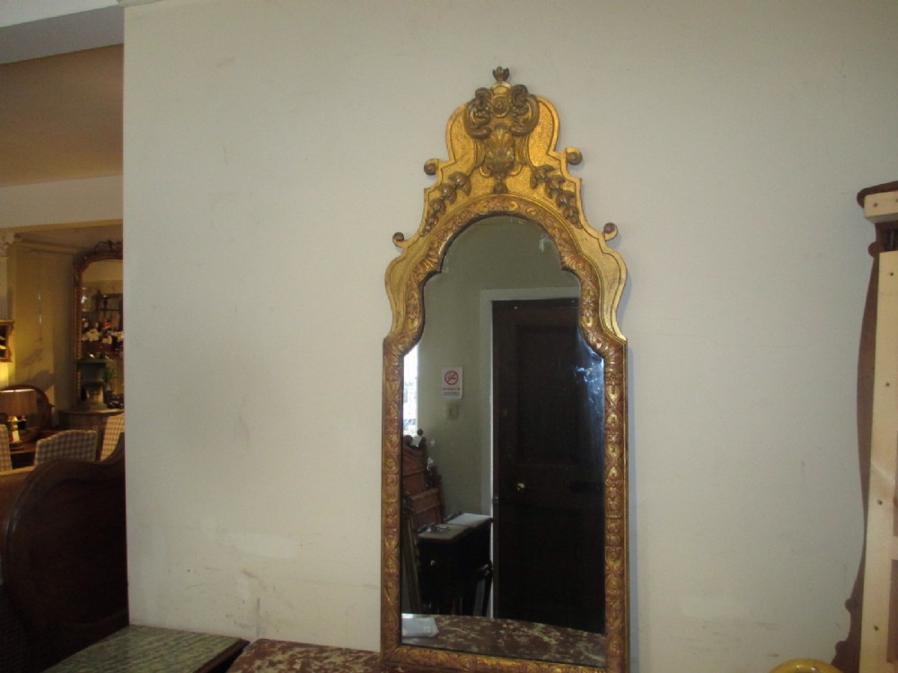Carved gilt mirror