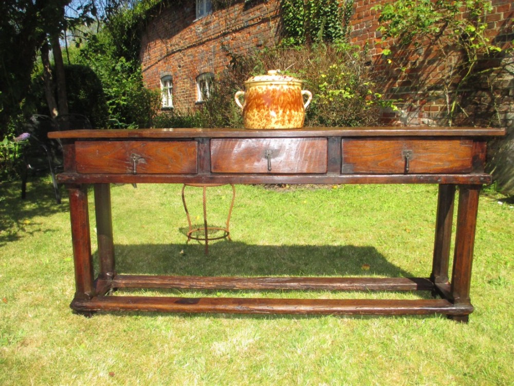 Oak and Elm serving table