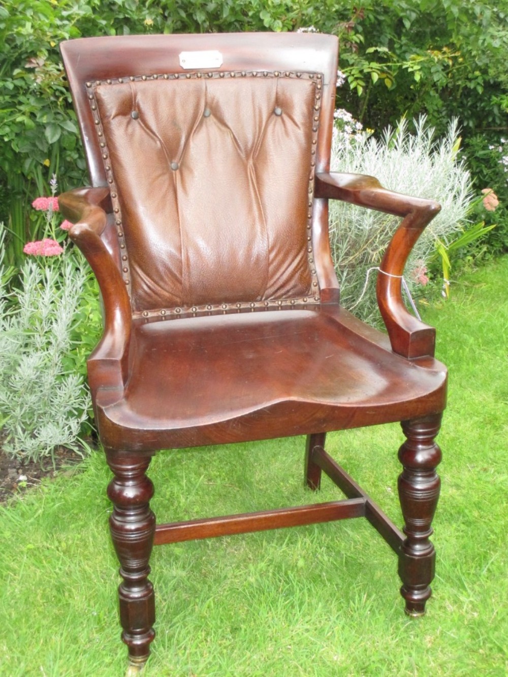 Solid mahogany desk chair