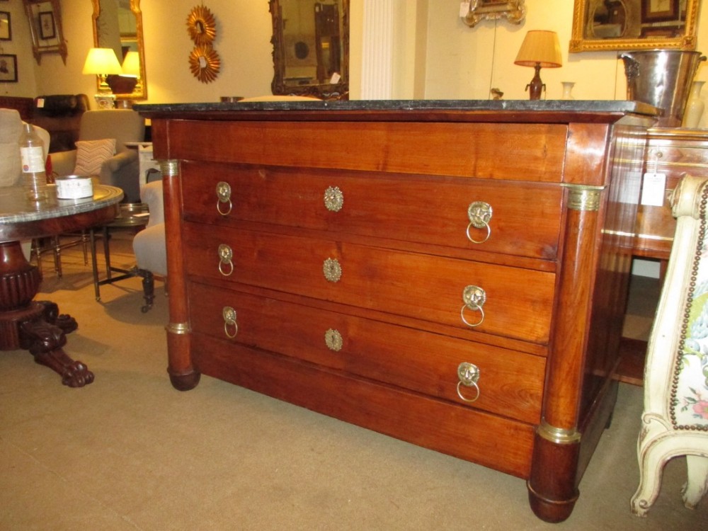 French Empire Cherrywood Chest of Drawers