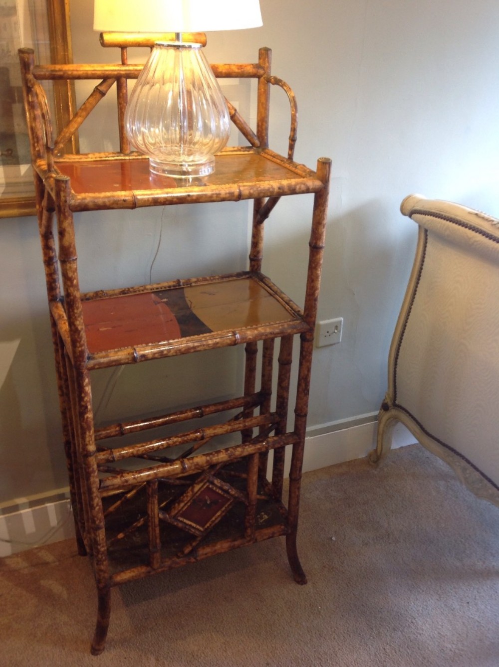 Bamboo What not and paper rack