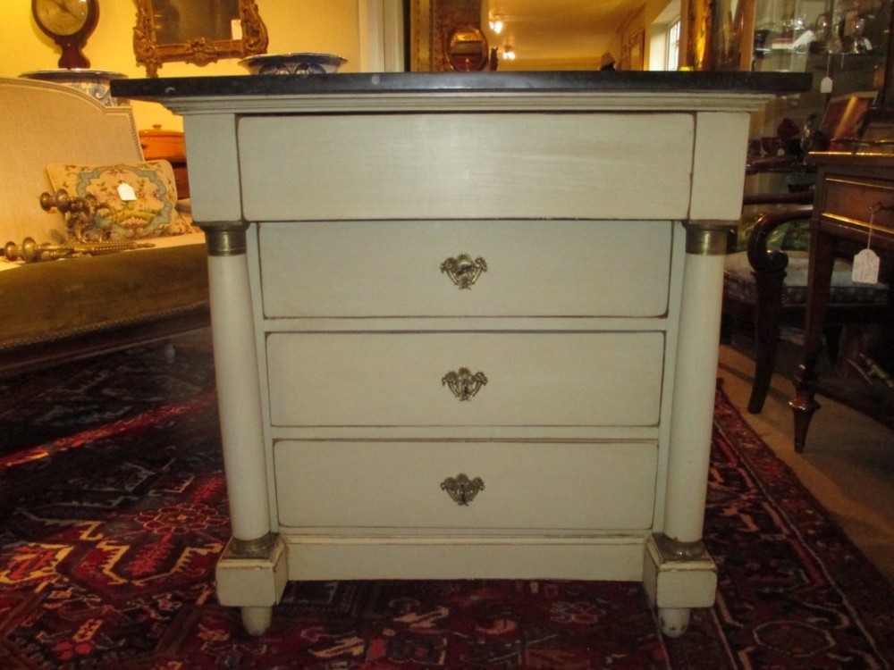 French Empire painted Commode 