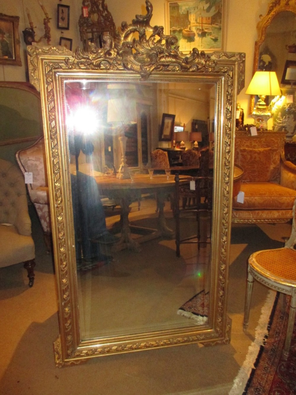 French gilt mirror