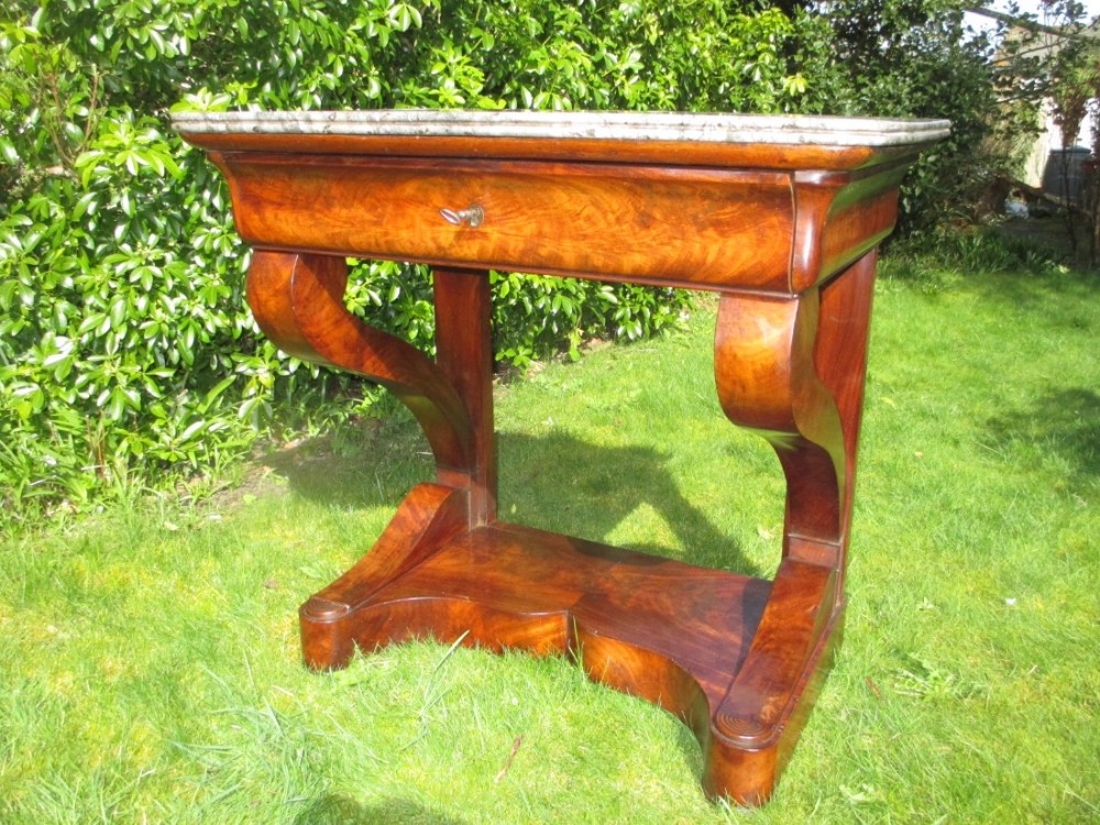 Flame Mahogany Console Table