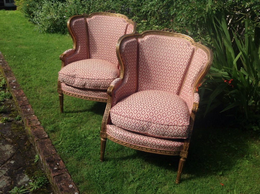 pair of French gilt armchairs View IV