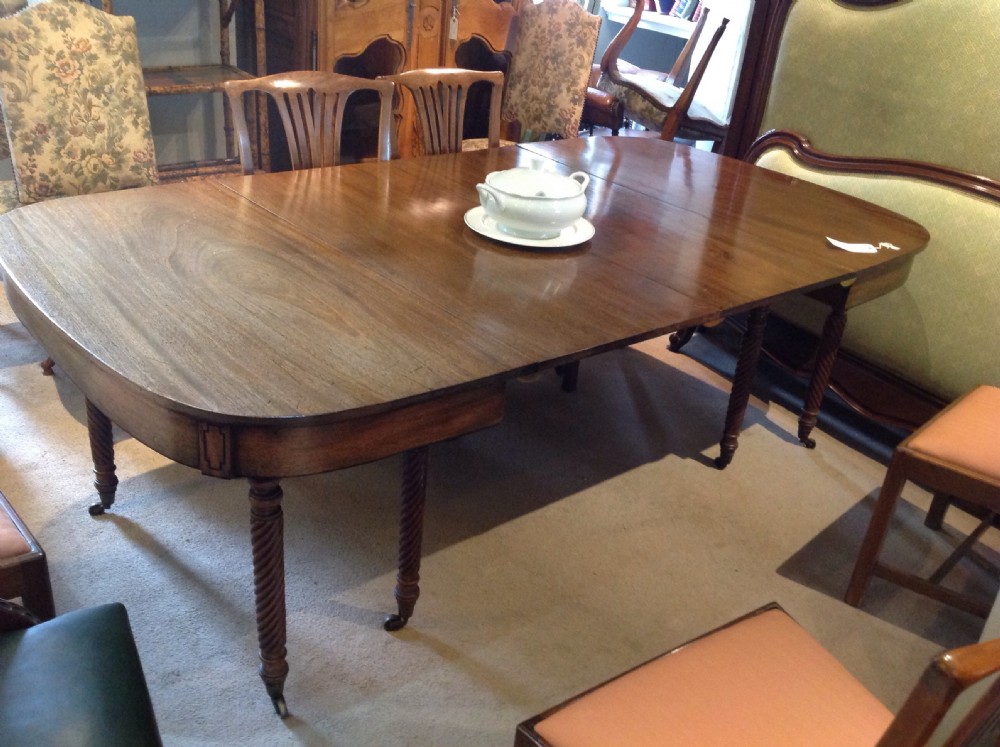 mahogany 2 pedestal dining table View II