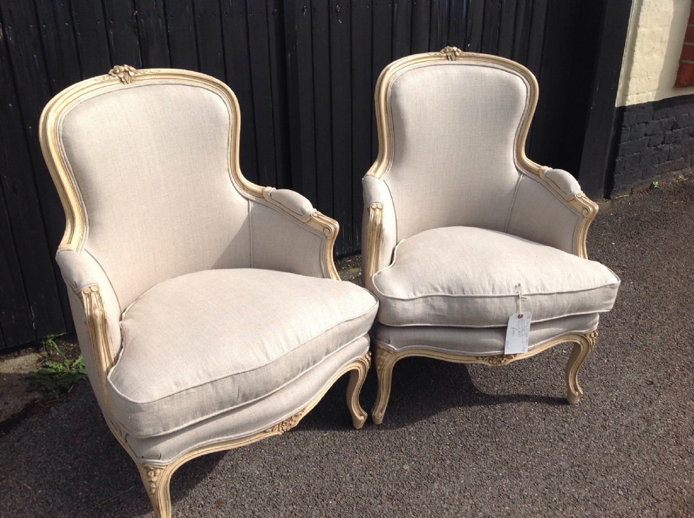 Pair of French armchairs