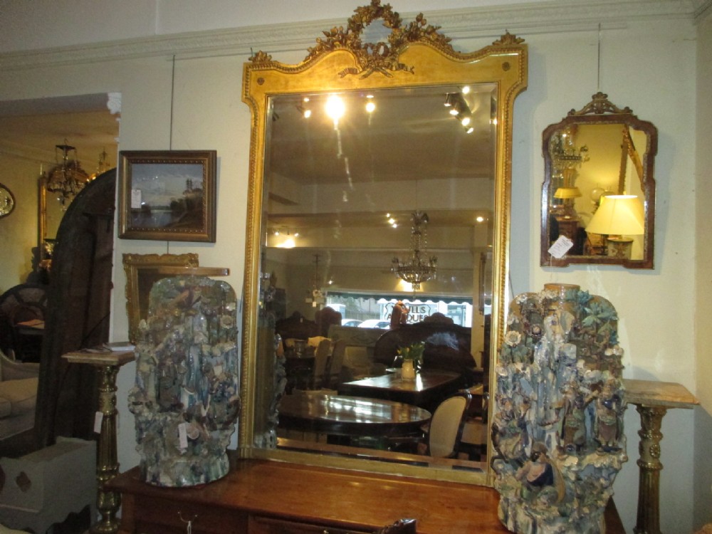 Very large gilt mirror 
