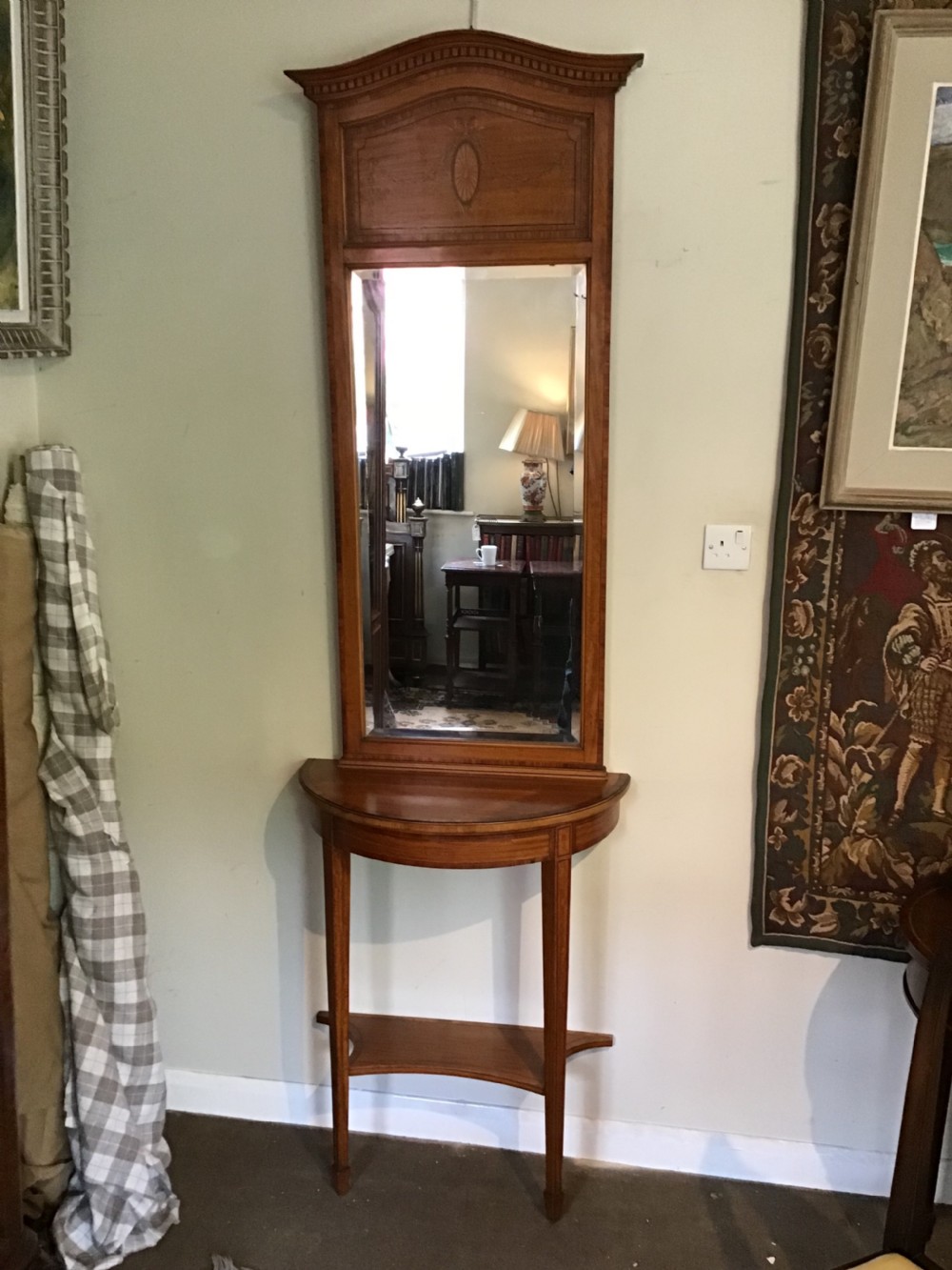 Satin wood Console Table