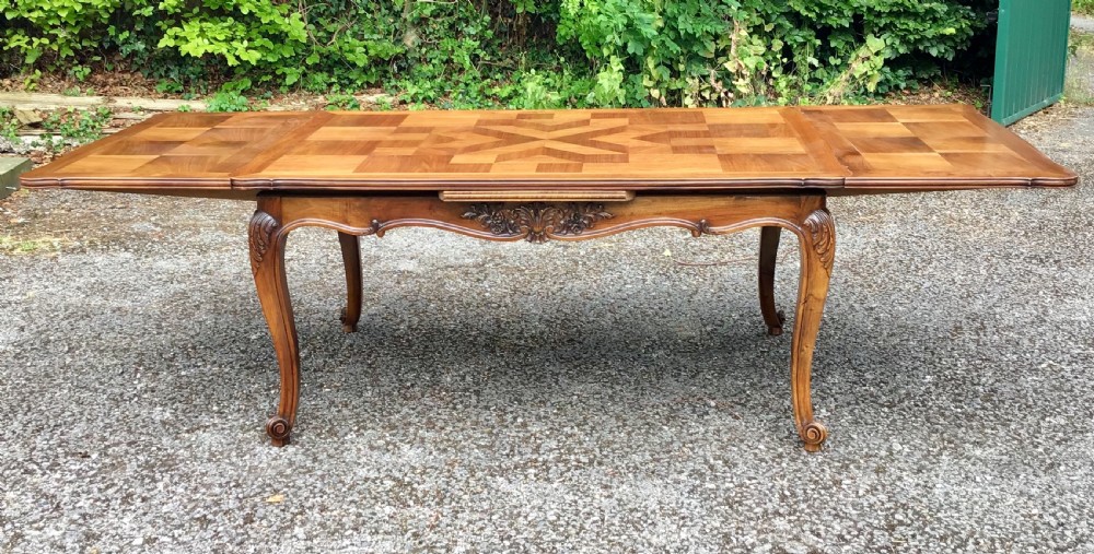French Walnut Draw Leaf Table View II