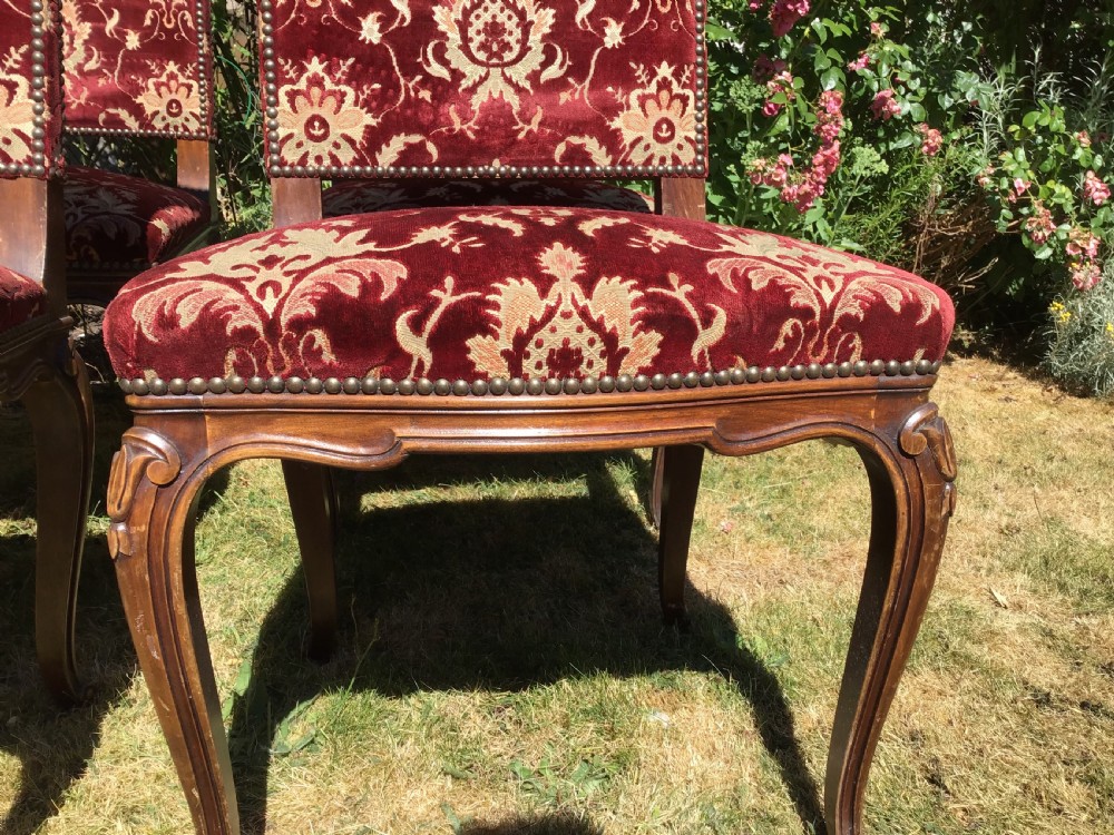 Set of 8 French dining chairs View III