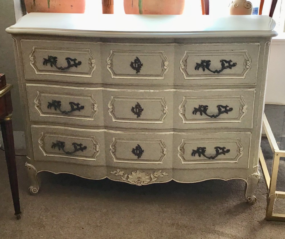 Painted Louis Style XV Commode