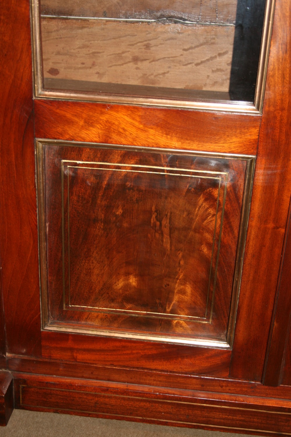 empire french mahogany bookcase  View IV