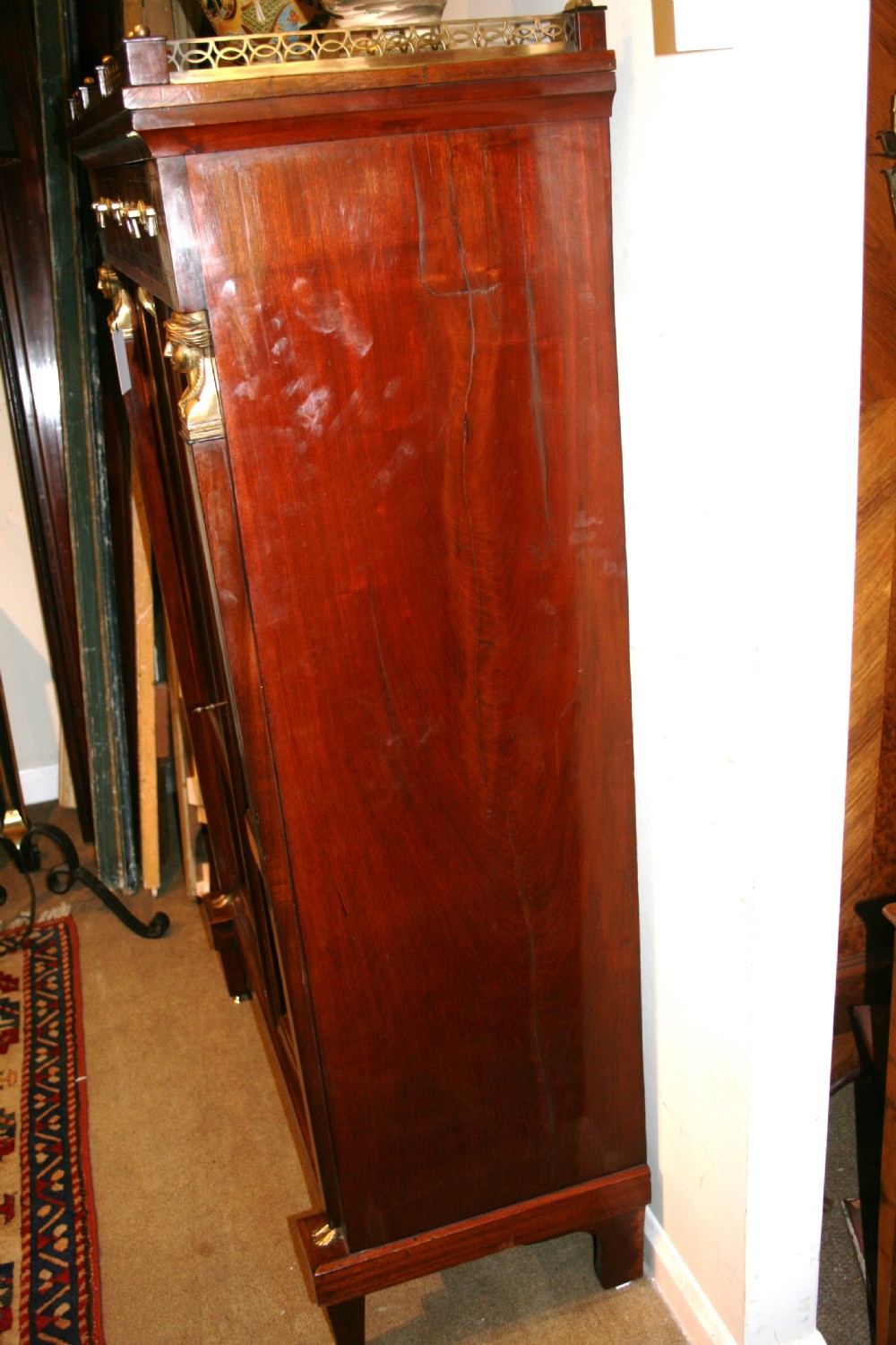 empire french mahogany bookcase  View V