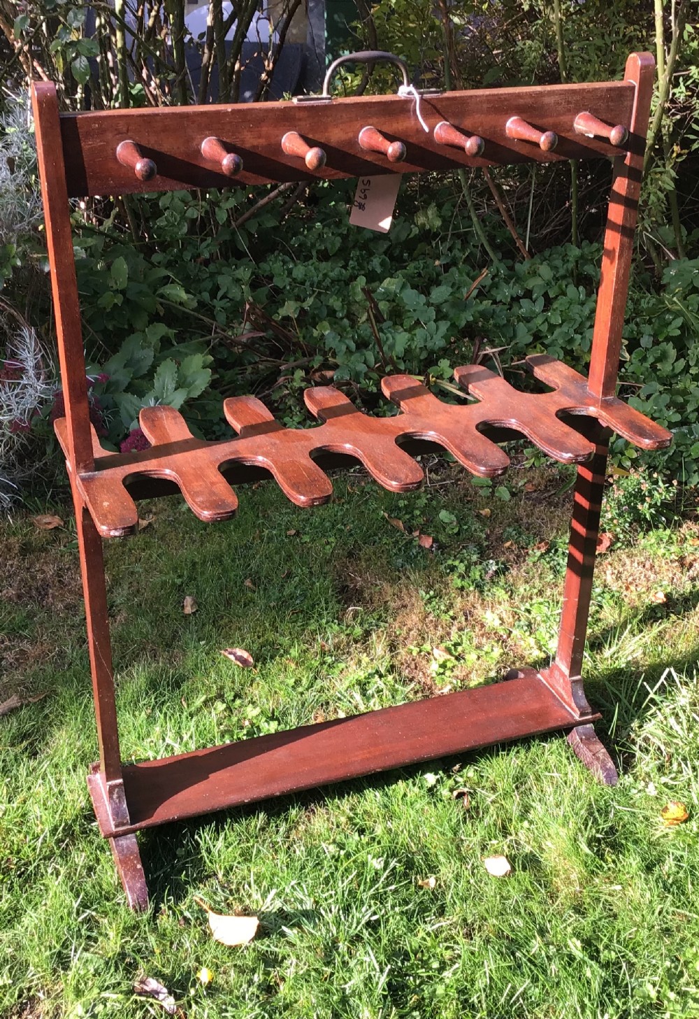 Mahogany Boot Rack