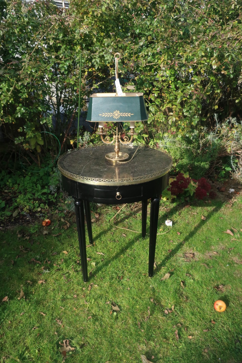 18th Century ebonised Bouillotte Table 
