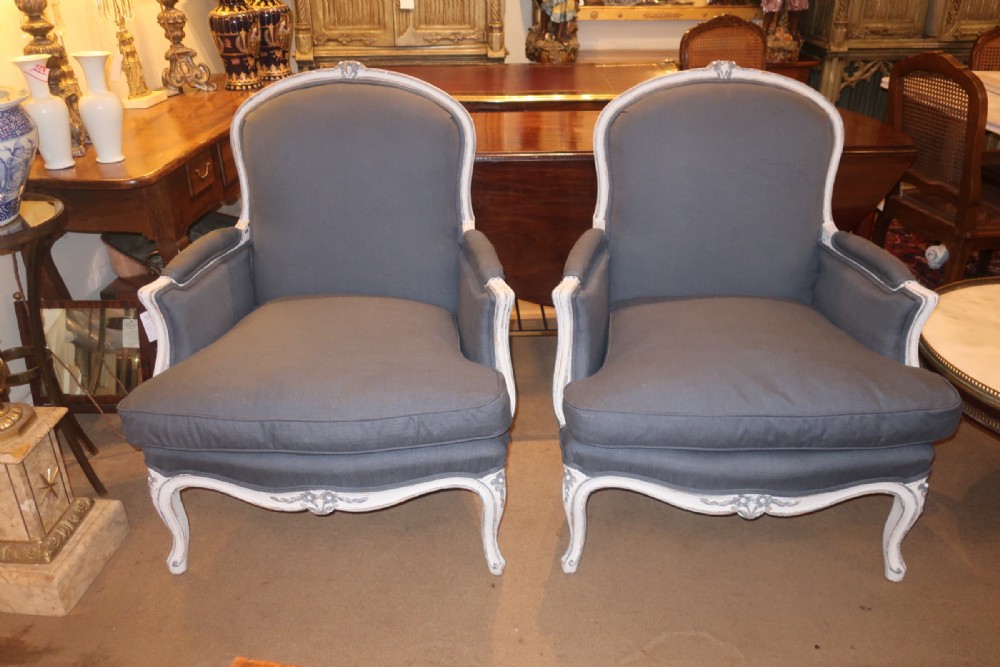 Pair of large armchairs 