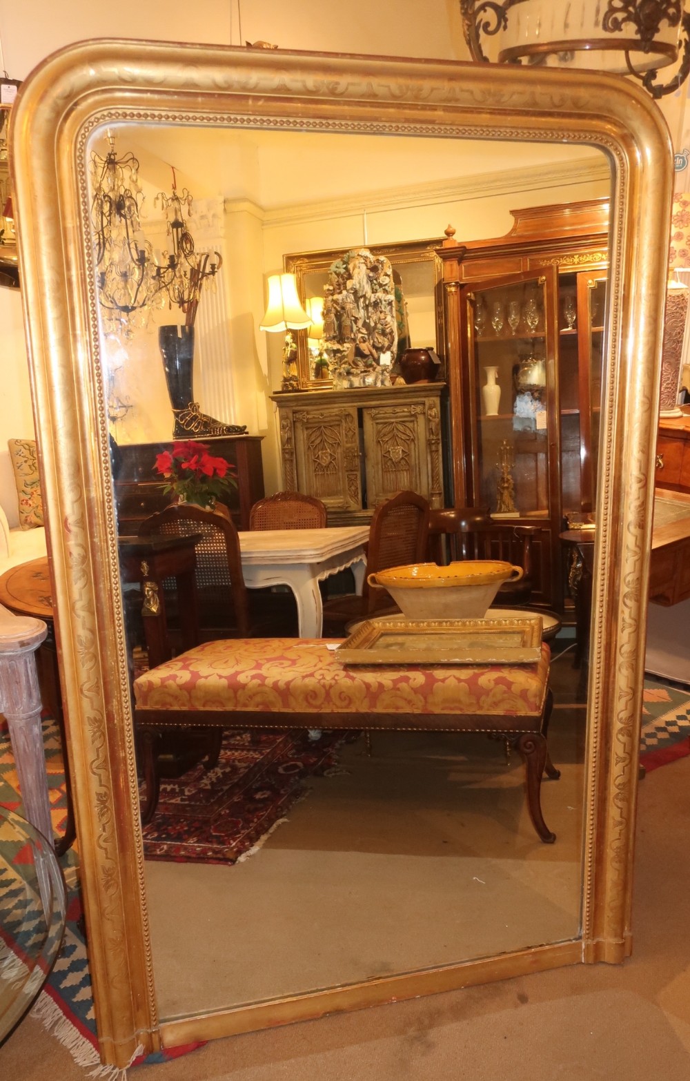 Large gilt mirror 