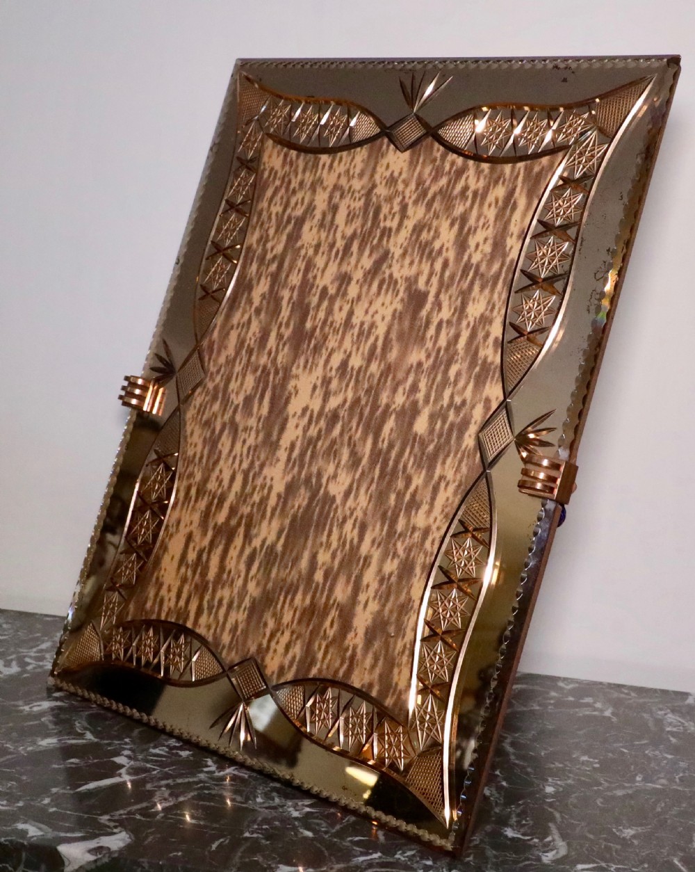 Very large Venitian glass photo frame 