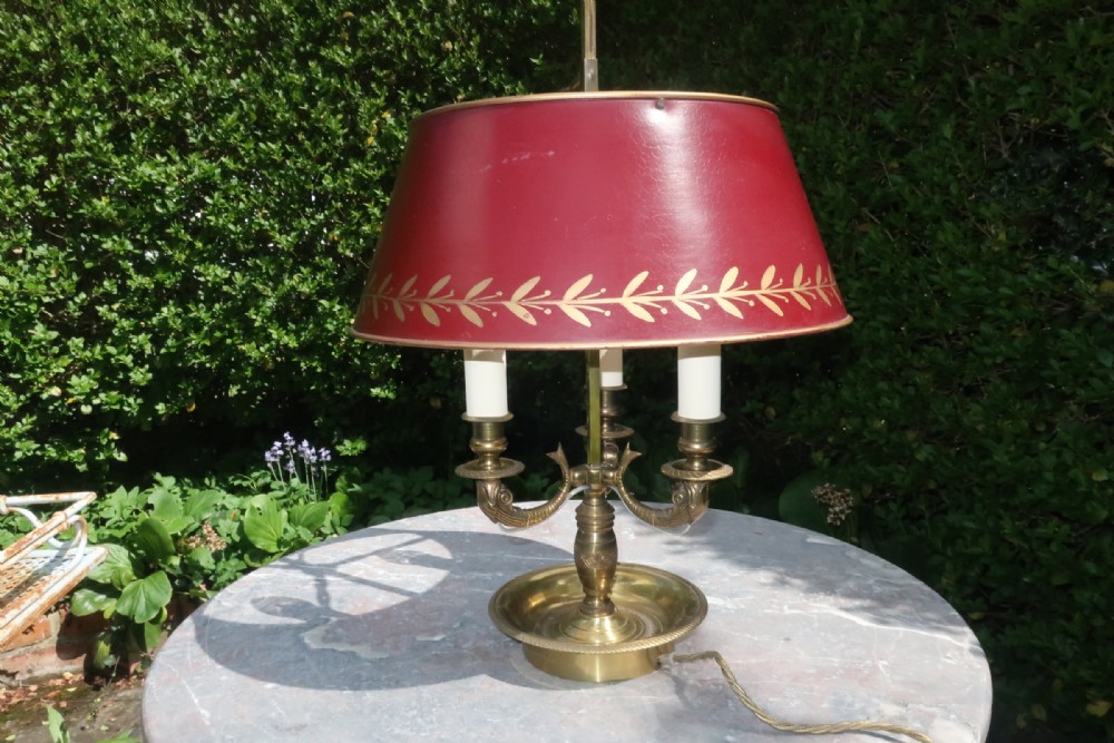 French toleware Bouillotte lamp
