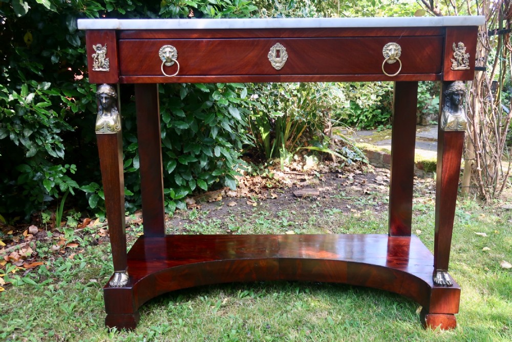 French Empire Console Table 