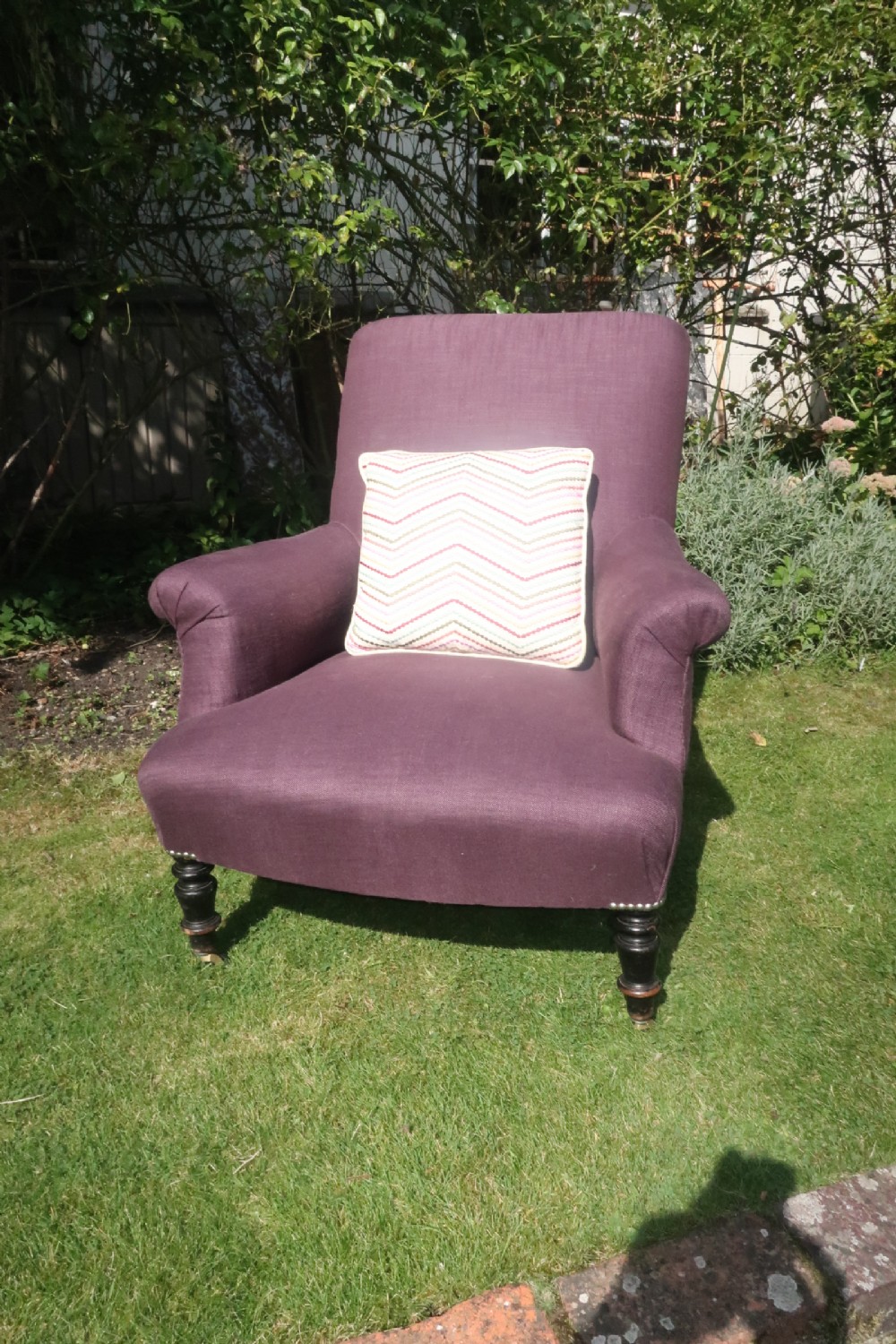French Napoleon III upholstered armchair 