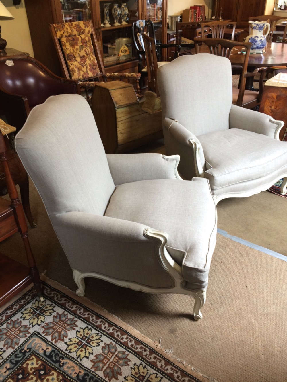 Pair LouisXV Style Armchairs View III