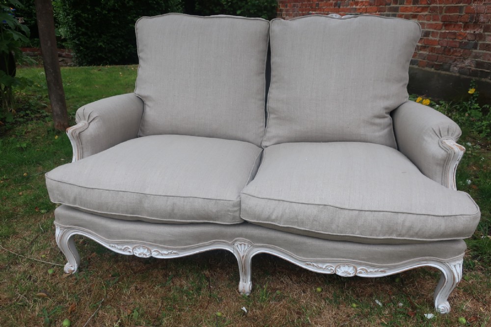 Painted two seater sofa