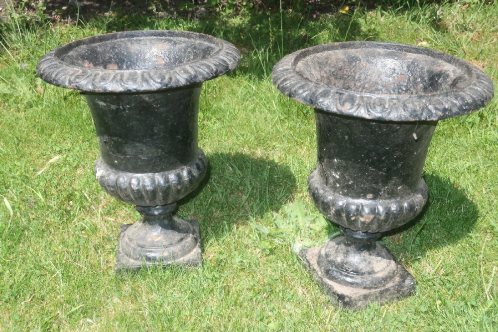 Pair of small 19th Century caste iron 