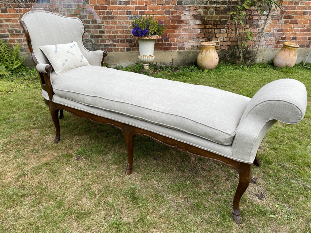 18th century walnut daybed 
