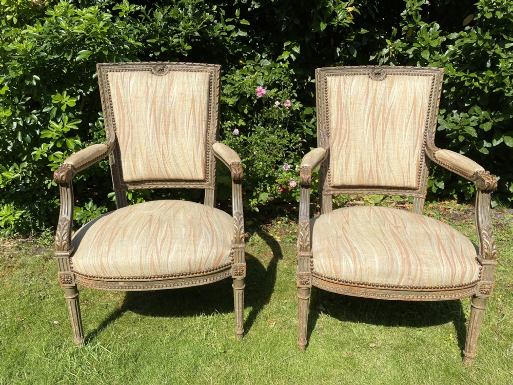 Pair of French armchairs 