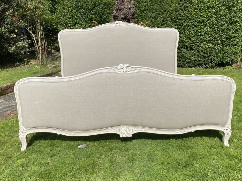 Superkingsize French painted bed