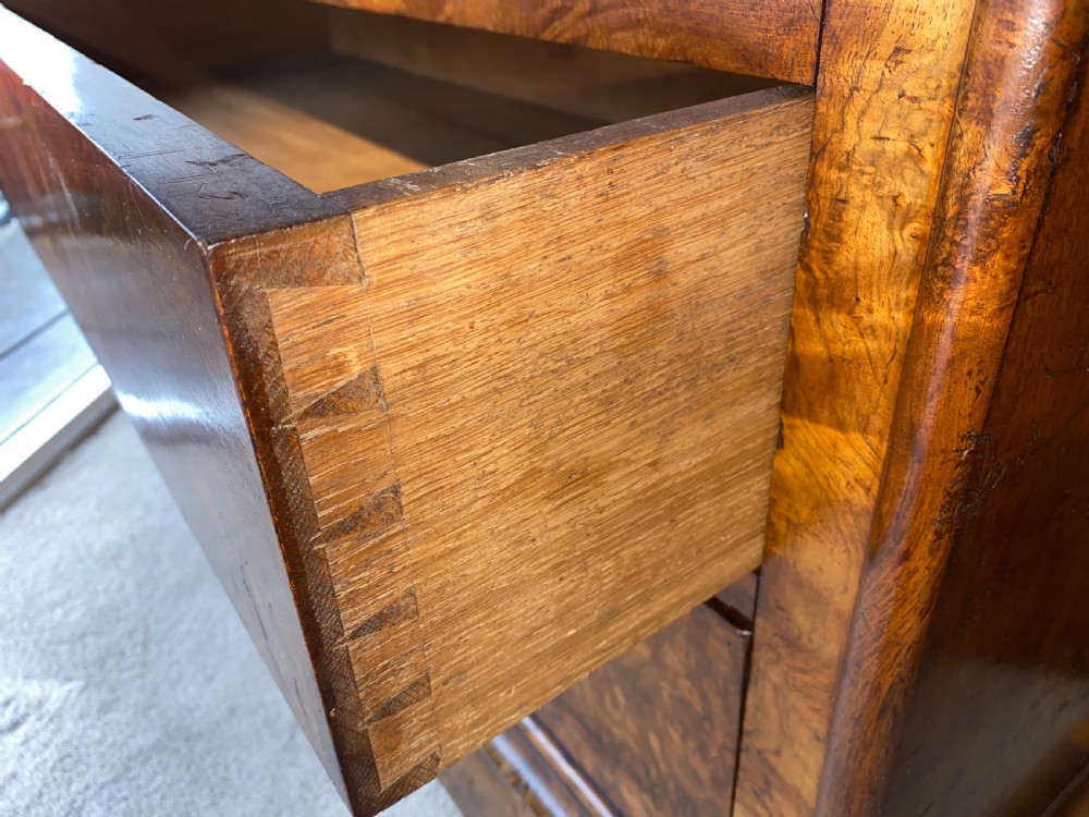 Burr walnut Louis Philippe commode  View IX