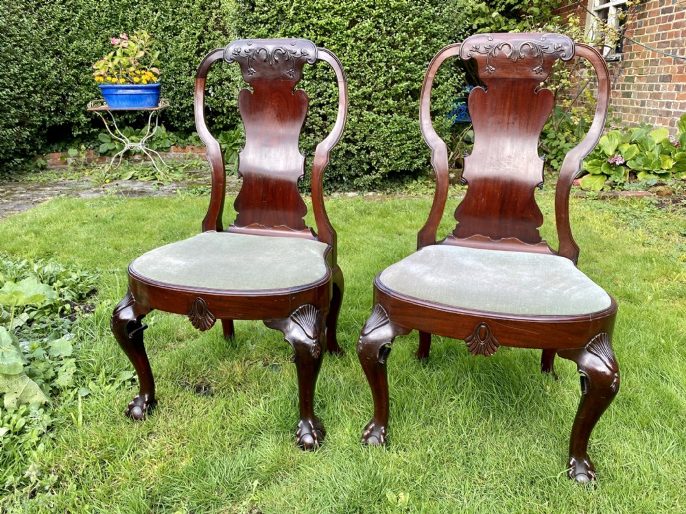 Pair of George I style chairs
