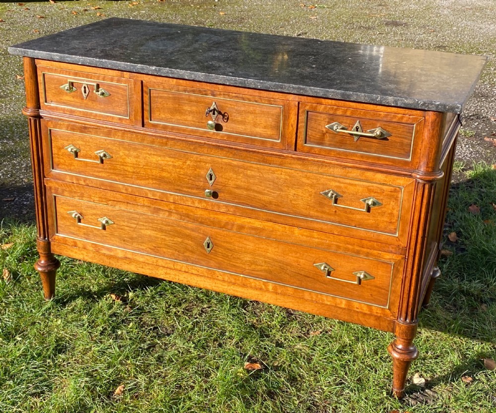 Late 18th Century walnut commode  View XII