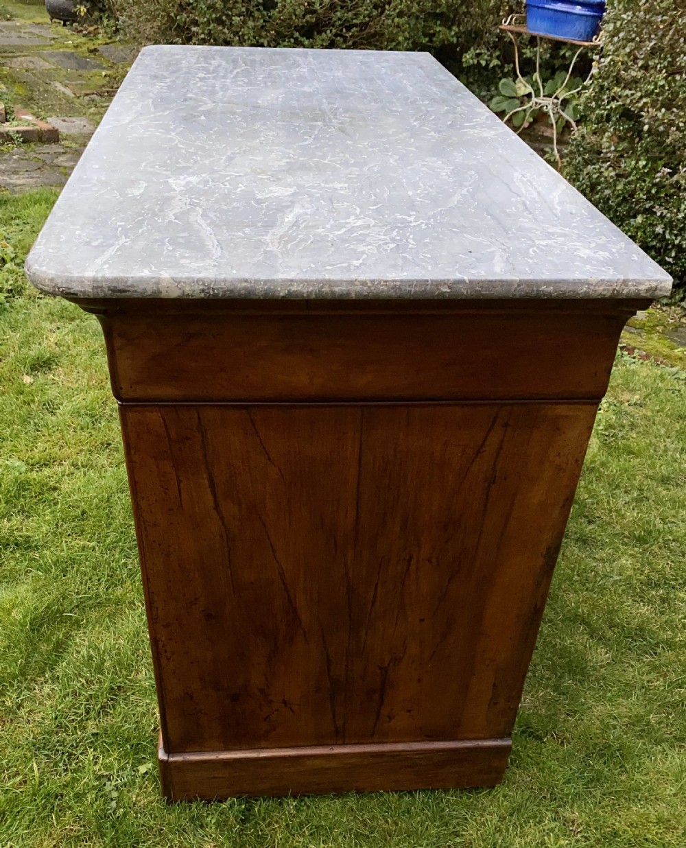 Louis Philippe burr walnut commode  View V