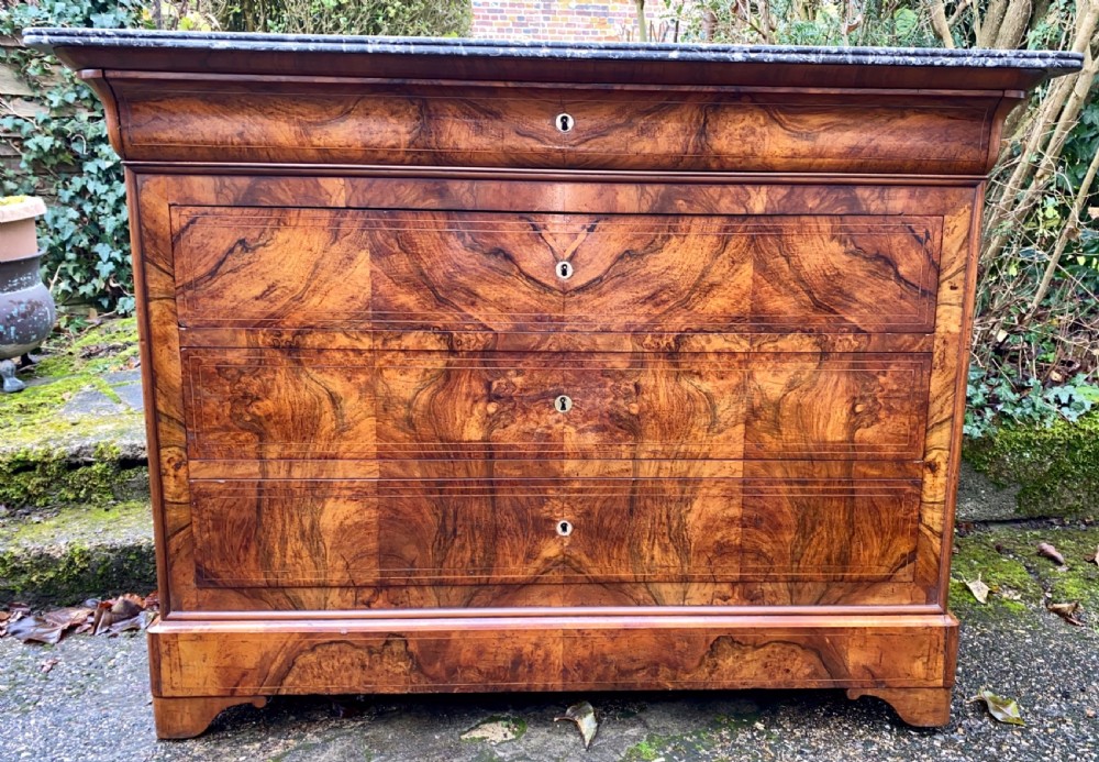 Burr walnut Louis Philippe commode 