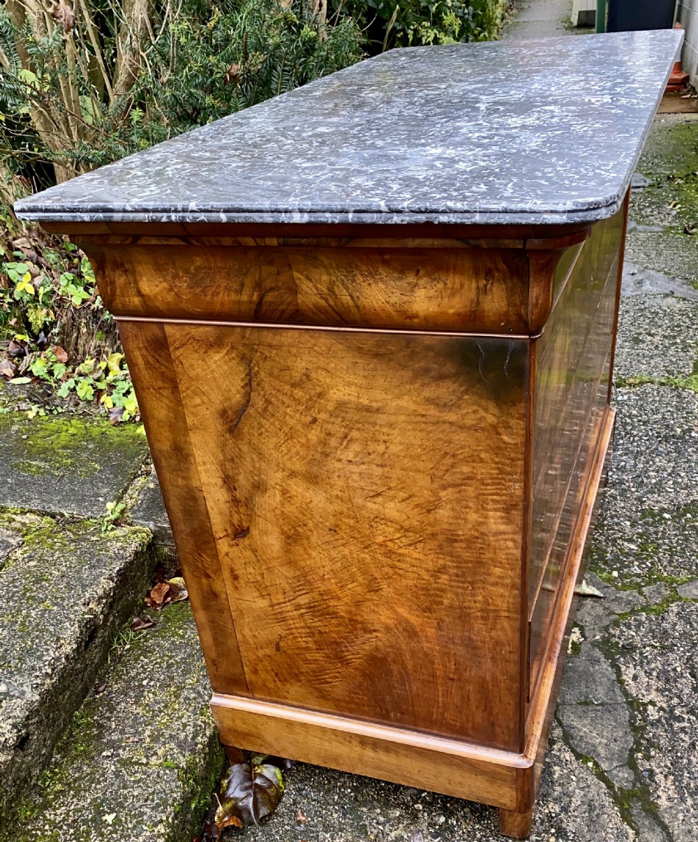 Burr walnut Louis Philippe commode  View V
