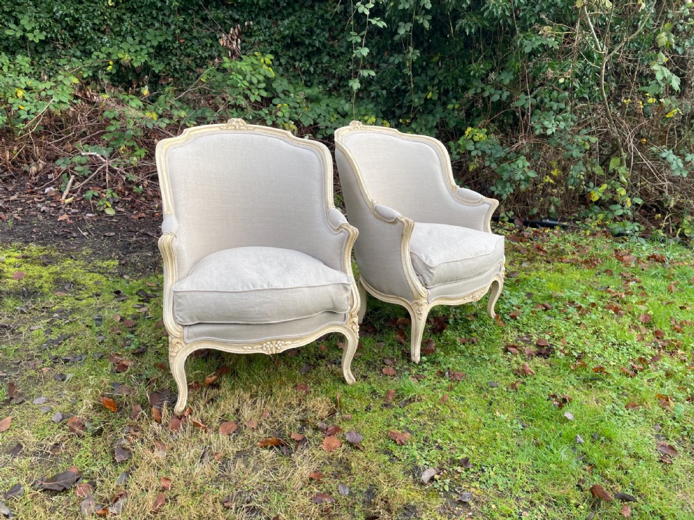 Pair of french Berger armchairs  View V