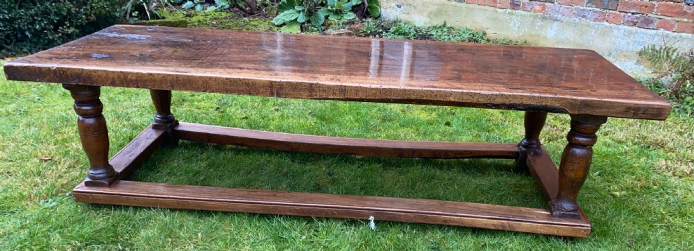 Large solid walnut coffee table  View V