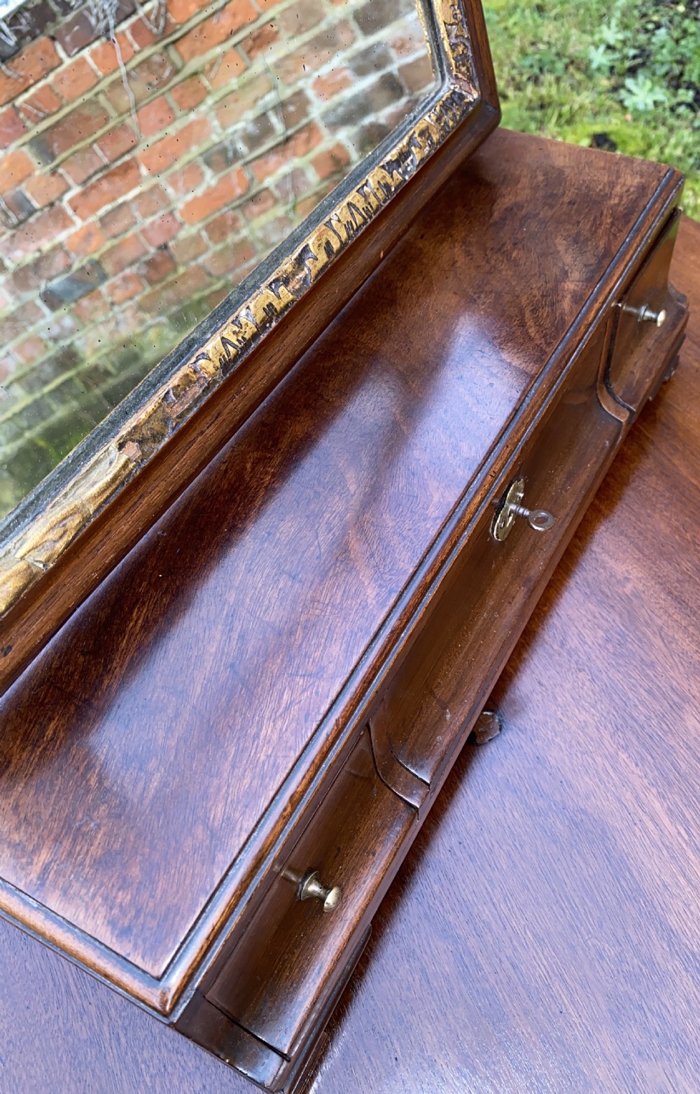 18th Century Cuban mahogany dressing table mirror  View VI
