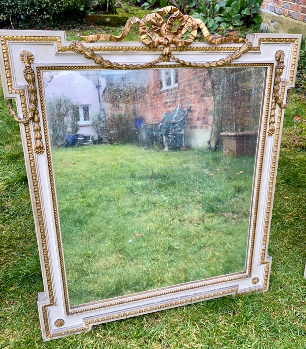 Set of three painted and gilt mirrors View VI