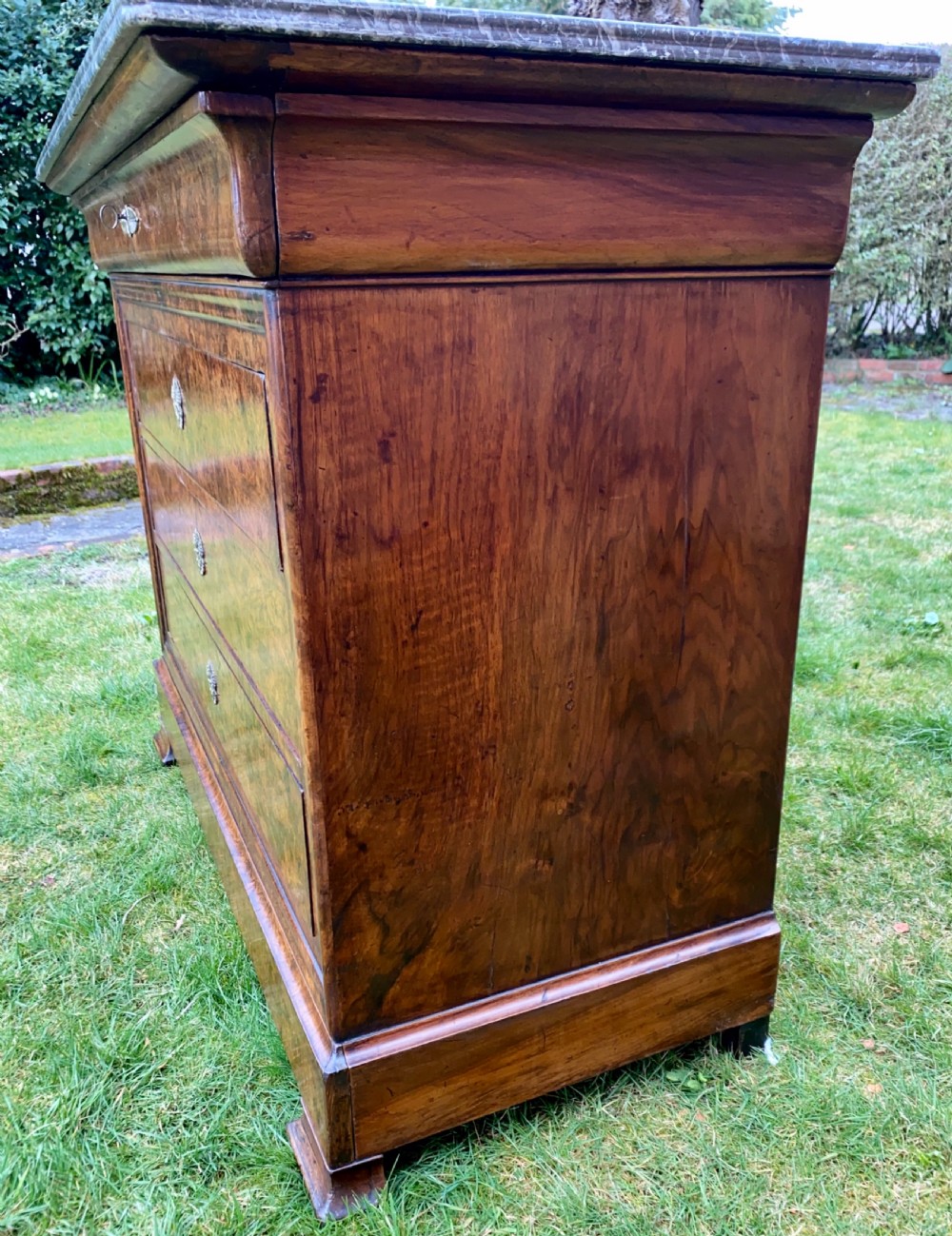 Louis Philippe burr walnut commode  View V