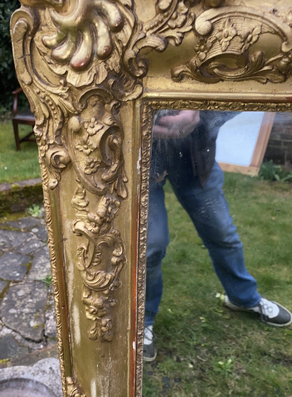 Large French gilt mirror  View IV