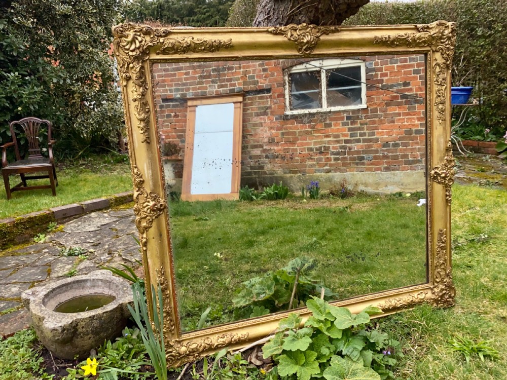 Large French gilt mirror  View VII