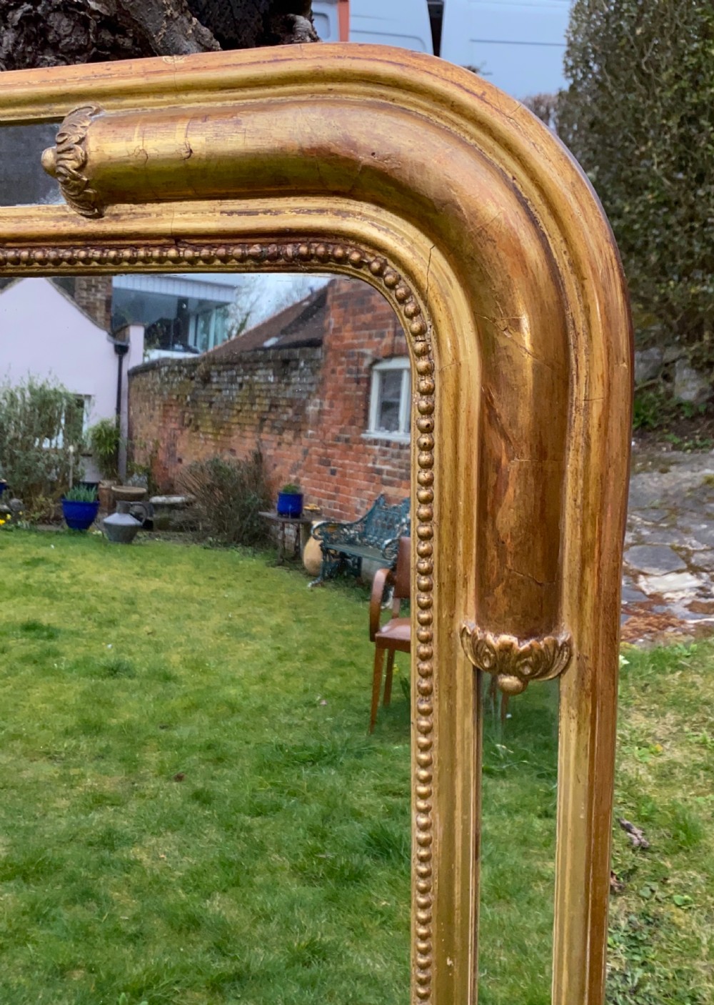 A French Louis Philippe margined mirror  View V