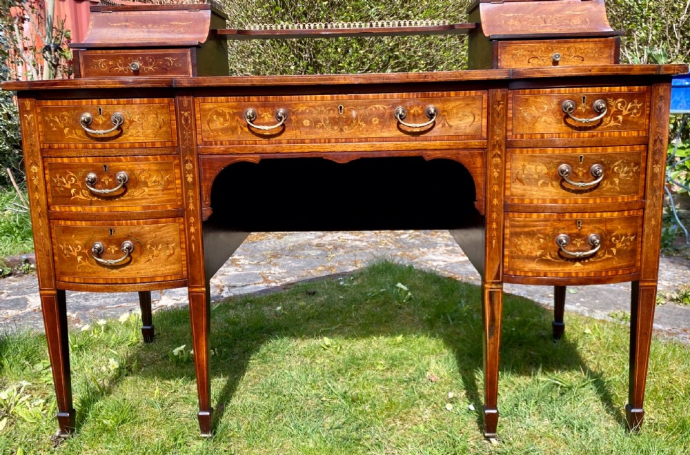 Maple and co. Marquetry desk  View VIII